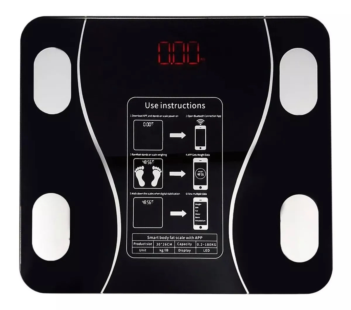 Balanza Baño Digital Bluetooth Inteligen