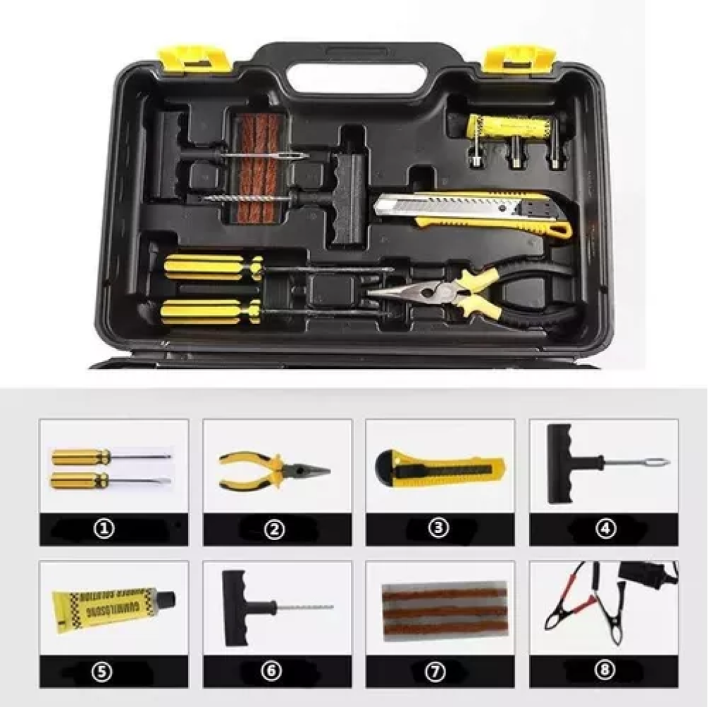 Compresor Aire Doble Cilindro 12v + Accs